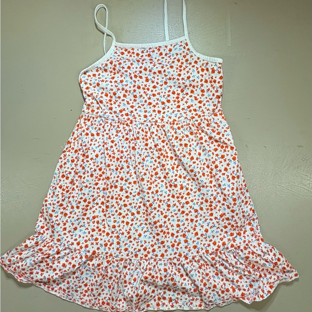 Old Navy White and Red Floral Kids Dress